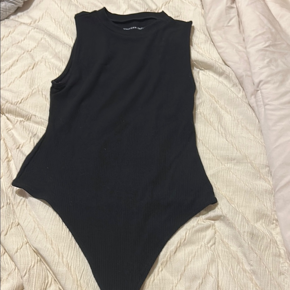 Black Sleeveless Bodysuit